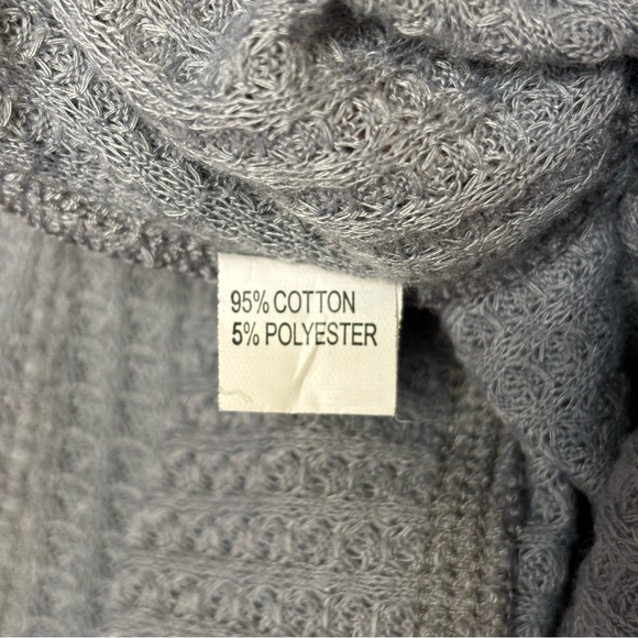 MIHOLL waffle knit grey long sleeve | Size Medium - Picture 7 of 8